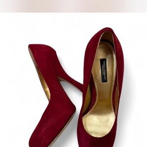 Dolce & Gabbana Burgundy Heels
